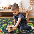 thumbnail image 6 of Socofuz Children's Track Road Map Activity Area Rug, 5'x7' Non-Slip Children's Carpet for Children's Bedrooms and Playrooms, 6 of 10