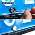 thumbnail image 5 of Auto Electric Car Motorbike Universal License Plate Holder Fixing Screws Stainless Steel Anti-theft Security Bolts Buckle Cap, 5 of 5