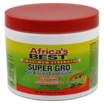 Africas Best Super Grow Maximum Strength Hair & Scalp Conditioner, 5.25 oz