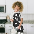 thumbnail image 4 of Halloween Ghost Bat Star Pattern Kids Aprons for Girls and Boys,Adjustable Neck Strap Toddler Aprons for Kids Cooking Baking,23.6"x19", 4 of 7
