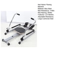 thumbnail image 3 of Porfeet Home Rowing Machine, Hydraulic Rower with LCD Monitor, Adjustable Resistance up to 110LBS and Large Cushioned Seat, 265LBS Quiet Rowing Machine for Aerobic Exercise Fitness,Black, 3 of 13