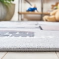 thumbnail image 6 of SAFAVIEH Kids Playhouse City Hopscotch Machine Washable Area Rug, Grey/Pink, 6'7" x 9', 6 of 13