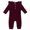Wine, variant on Vedolay Boy's 2023 Romper Boys' Romper Kids Jumpsuits Button Down Ruffle Long Sleeve Fall Clothes,Khaki 6-12 Months
