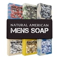 thumbnail image 3 of NATURAL AMERICAN SOLDIER Men's Natural Bar Soap – 100% All Natural, Masculine Scents, Essential Oils, Organic Shea Butter, No Harmful Chemicals for Men (6pk), Made in USA, 5 oz, 3 of 14