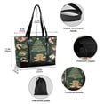 thumbnail image 2 of FORMRS Canvas Laptop Tote Bag for Women with 15.6" Computer Compartments Shoulder Handbag, Christmas Cartoon Gingerbread Pattern, 2 of 7