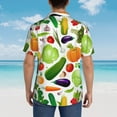 thumbnail image 6 of Daiia Vegetables2 Hawaiian Shirt for Men Gentle Cotton Regular Short Sleeve Casual-Medium, 6 of 9