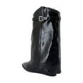 thumbnail image 3 of Madden Girl Jjoe Women's Boots Black Shiny Size 6.5 M, 3 of 8