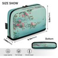 thumbnail image 3 of Standing Pencil Case with Base Large Capacity Stationery Pouch Pen Bag with Zipper for Women Men Flowers and Butterflies Flying, 3 of 7