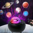 thumbnail image 3 of Lámpara de proyector de cielo estrellado Luz de noche creativa para dormitorio Lámpara de cielo estrellado con atmósfera con control remoto y música Bluetooth, 3 of 4