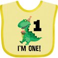 thumbnail image 3 of Inktastic 1st Birthday Dinosaur 1 Year Old Boy Boys Baby Bib, 3 of 4