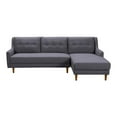 thumbnail image 7 of Divine Sectional in Champagne Wood Finish and Dark Gray Fabric, 7 of 7
