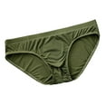 thumbnail image 1 of Cinvoph Mens Sexy Bikini Briefs Solid Color Soft Breathable Underwear Low Rise Sport Underwear, 1 of 2