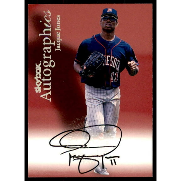 Jacque Jones Card 2000 SkyBox Autographics #69