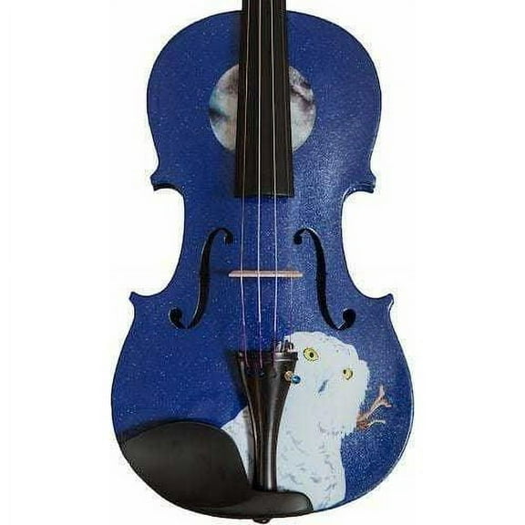 Rozanna's Violins Mystic Owl Blue Glitter Violin Outfit
