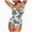 Army Green, variant on Women's Beach Sport Print One Piece Swimsuit, Slimming Contrast Splicing Racerback, for Beach Trips Pool Honeymoon, Color Army Green, Size M
