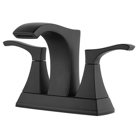 Pfister LF-048-VNBB Venturi 2-Handle 4" Centerset Bathroom Faucet in Matte Black