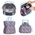 thumbnail image 2 of Boho Bohemia Flower Drawstring Lunch Bag Women - Drawstring Lunch Bag Insulated for Work Office - Stain-Resistant Large Lunchbags for Women with Multi-Pockets, 2 of 6