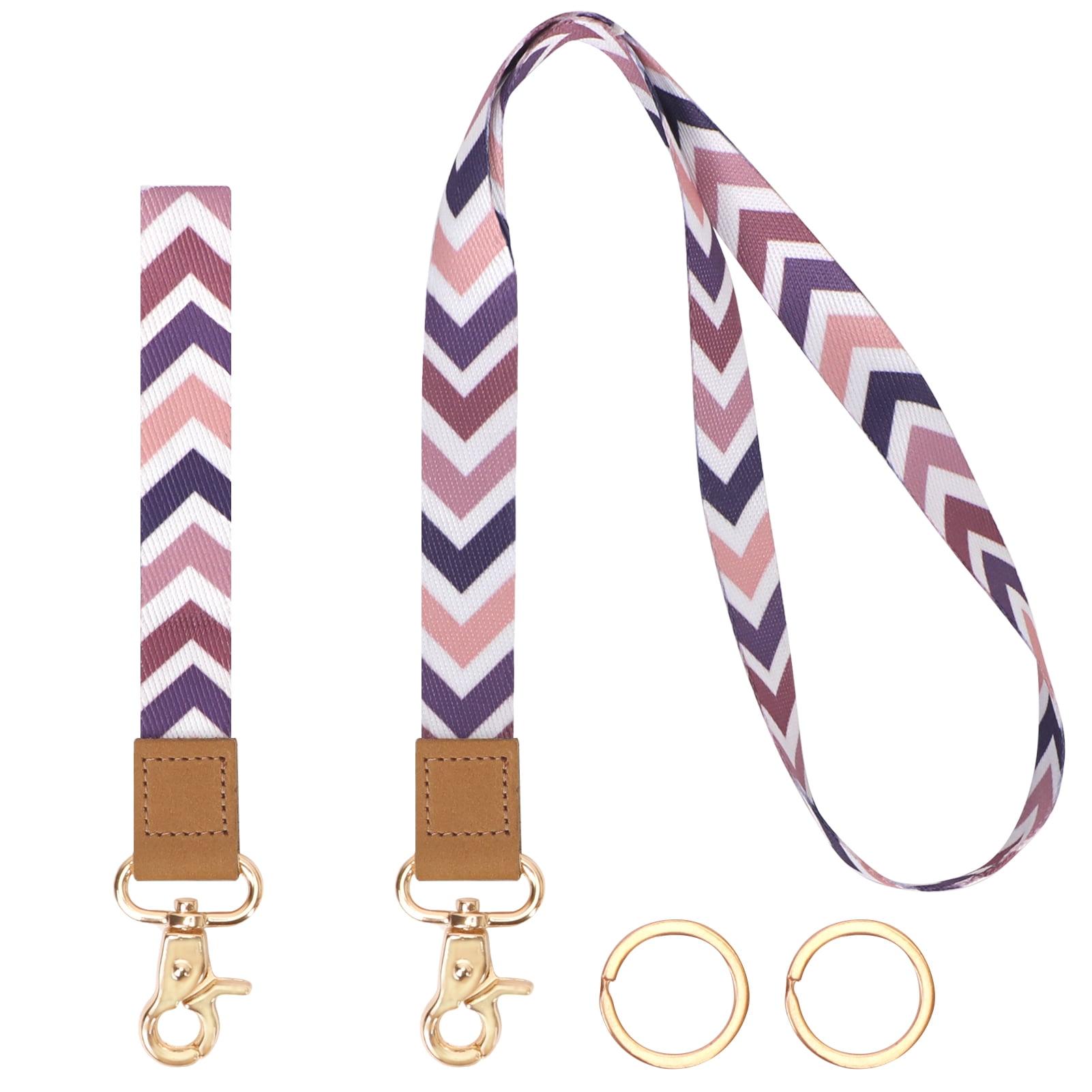 Skycase Lanyards for Keys, Pack of 2 Wrist Lanyard and Neck Lanyard for