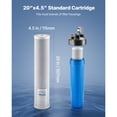 thumbnail image 4 of KFFKFF Whole House Water Filter Replacement Cartridge, 4.5" x 20" CTO Carbon Block, Replacement Filter for 3-Stage Whole Home Water Filtration System, Reduce Chlorine, Bad Taste, Odor, 2 Pack, 4 of 9