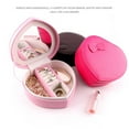 thumbnail image 2 of Sonducket Vitrina Suministros de joyería Organización Romántica Caja de almacenamiento de gran capacidad Multicolor PU Práctico Duradero Ropa, zapatos y accesorios Miscelánea Café 18.5*17.5*7 cm, 2 of 6