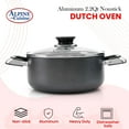 thumbnail image 4 of Aramco Alpine 2.2-Quart Aluminum Non-Stick Dutch Oven Pot with Glass Lid - Durable, PFOA-Free, and Dishwasher-Safe, 4 of 8
