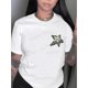 thumbnail image 1 of Camisetas de manga corta para mujer, diseño gráficoSimple English Star Pattern Print Women's Fashion Trendy Round Neck Short Sleeve, Simple Casual Sports T-shirt, Comfortable Summer Top Women's Clot, 1 of 6