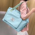 thumbnail image 3 of Travel Duffel Bags Large Size Nylon Expandable Luggage Tote Bag, 3 of 5