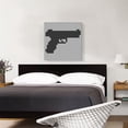 thumbnail image 2 of ARTCANVAS Pistol Handgun Emoticon Gun Jewel Pixel Canvas Art Print - Size: 26" x 26" (0.75" Deep), 2 of 9