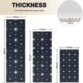 thumbnail image 4 of Dark Blue Sun Moon Star Pattern Kitchen Rugs Sets Of 3,Kitchen Runner Rugs Non Skid Washable,Decorative Kitchen Floor Mats for Kitchen,Sink,Laundry,17"x30"+ 17"x47" + 17"x59", 4 of 6
