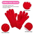 thumbnail image 4 of REDESS Unisex Kids Winter Beanie Hat, Gloves and Scarf Set, Acrylic, Red, 3-9 Years, 4 of 5