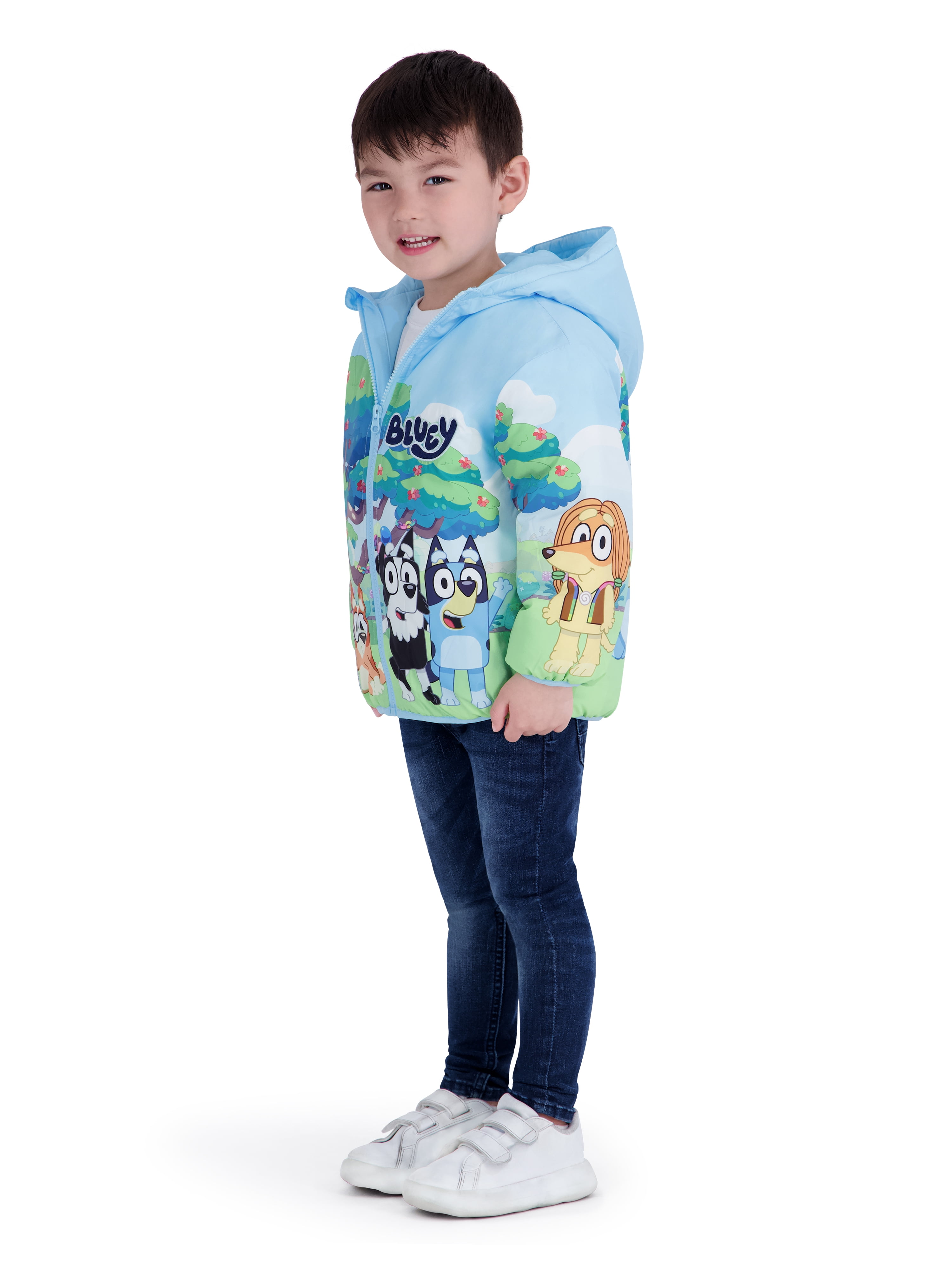 Bluey Toddler Boy Puffer Jacket, Sizes 12 Months-5T