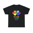 thumbnail image 3 of It's OK to Be Gay Pride Month Pride Day Rainbow Lesbian Gay Plus Size Shirts for Women, 3 of 8