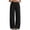 Black #018, variant on Wide Leg Cotton Sweatpants Women Elastic Waisted Pants Baggy Straight Athletic Loose Casual Jogger Pants with Pockets, XL
