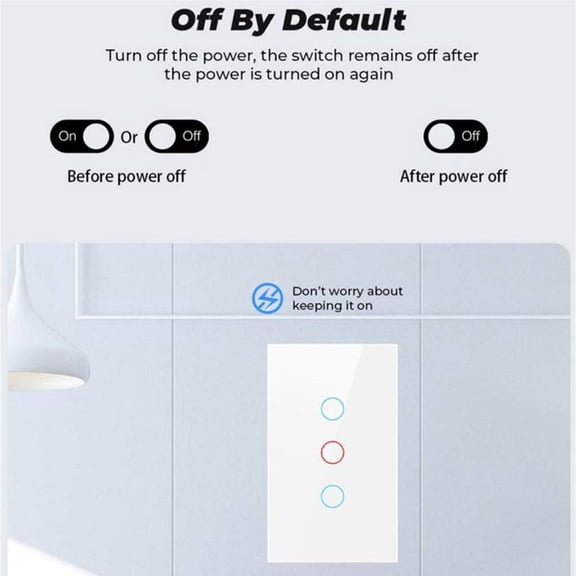 Langgg Panneau de Remplacement pour Interrupteur Mural Professionnel, Interrupteurs Intelligents Tactiles pour la Maison, Contrôleur de Circuit Type 4