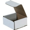 Box Partners Corrugated Mailers 4" x 4" x 2" White 50/Bundle M442