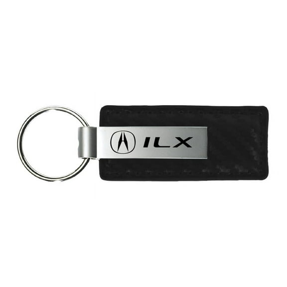 Acura ILX Carbon Fiber Leather Key Chain (Black)