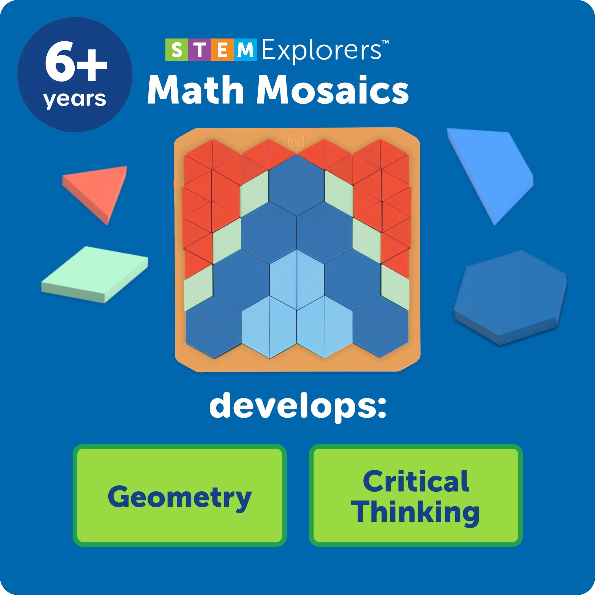Learning Resources STEM Explorers Math Mosaics -  Geometry  Manipulatives,  Ages 5+