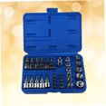 thumbnail image 3 of HEALEEP Socket Kit Socket Set Silver for Lawn Equipment DIY Enthusiasts 34Pack, 3 of 7