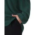 thumbnail image 5 of DARING DIVA Women's Plus Cold Shoulder Tie Long Sleeve Blouse 1X Dark Green, 5 of 6