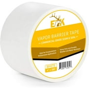 Vapor Barrier Seam Tape for Crawl Space Moisture Barriers and Encapsulations (White, 4" x 180')