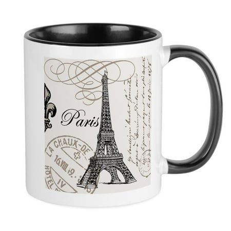 

CafePress - Vintage Paris Eiffel Tower Mug - Ceramic Coffee Tea Novelty Mug Cup 11 oz