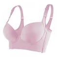 thumbnail image 1 of Valcatch Women's Seven-breasted Seamless Push up Bra Full Coverage Plus Size Wirefree Comfort Bra, 1 of 7