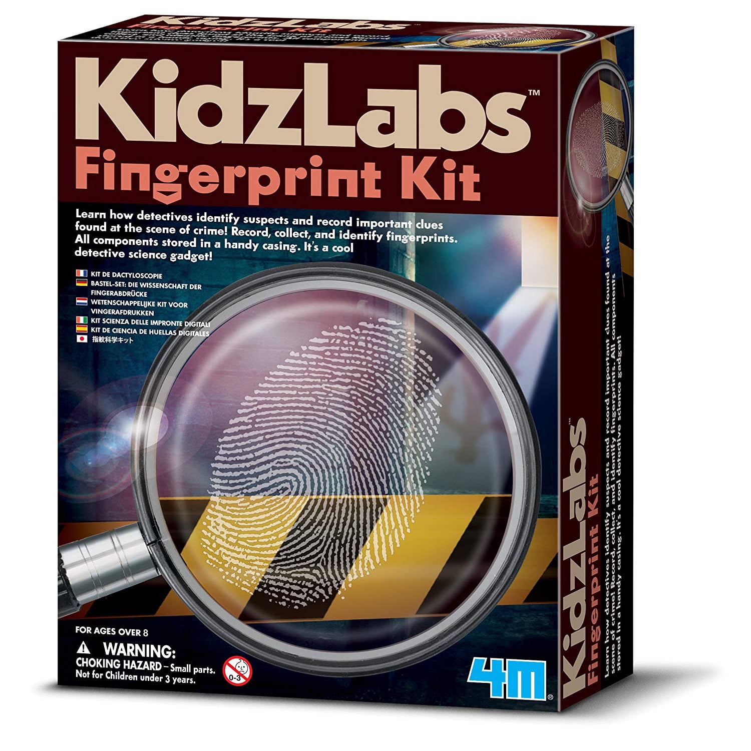 Toy Blue Frog Toys Fingerprint Kit Everything a Young Spy Needs to Dust for Fingerprints!