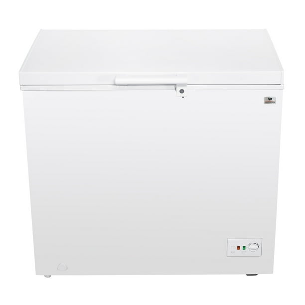 Congelador 7 Pies blanco con puertas deslizables y luz interior White-Westinghouse WWCCF071200LHWSD
