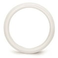 thumbnail image 2 of White Ceramic Ring Band Wedding Standard Domed 4mm Polished, 2 of 6