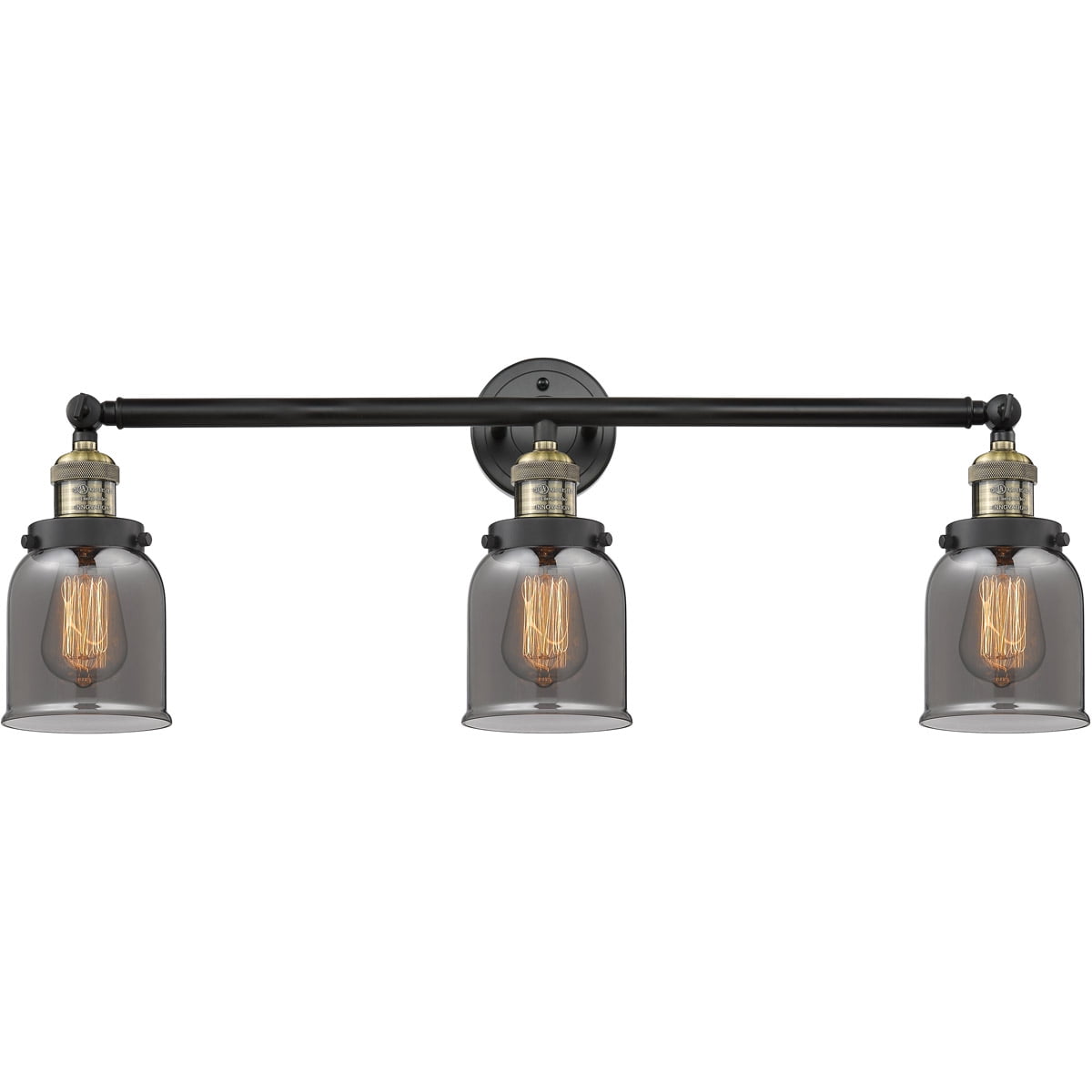 Bathroom Vanity 3 Light Fixtures With Black Antique Brass Finish Cast