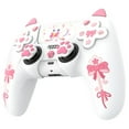 thumbnail image 5 of PlayVital Sweetheart Kitty Silicone Cover for ps5 Controller with 6 Joystick Caps and 6 Sticker, Soft Anti-Slip Full Protection Grip Skin Compatible with ps5 Charging Dock - White, 5 of 8