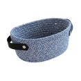 thumbnail image 3 of Cesta de almacenamiento multifuncional para artículos diversos, ideal para encimeras de baño o armarios. Azul, 3 of 9