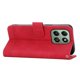 thumbnail image 4 of Funda Tipo Billetera para Honor X6B Carcasa Abatible con Porta Tarjetas, Bolsillo para Efectivo, Soporte Ajustable, Cierre Magnético y Correa de Muñeca Rojo, 4 of 6