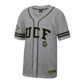 thumbnail image 2 of Men's Colosseum Gray UCF Knights Free Spirited Baseball Jersey, 2 of 3